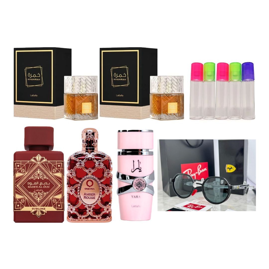 KIR PRIVADO 5 PERFUMES + GAFAS RAYBAN